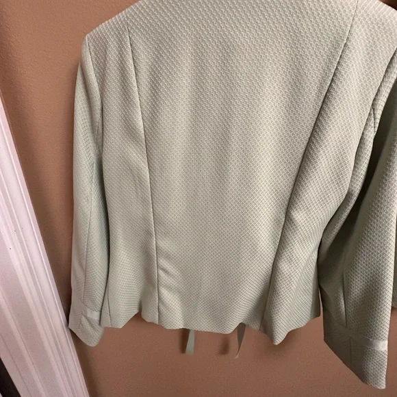 UNIQUE Blacker by Stanley Blacker Light Sage Skirt Suit Set - Picture 9 of 15